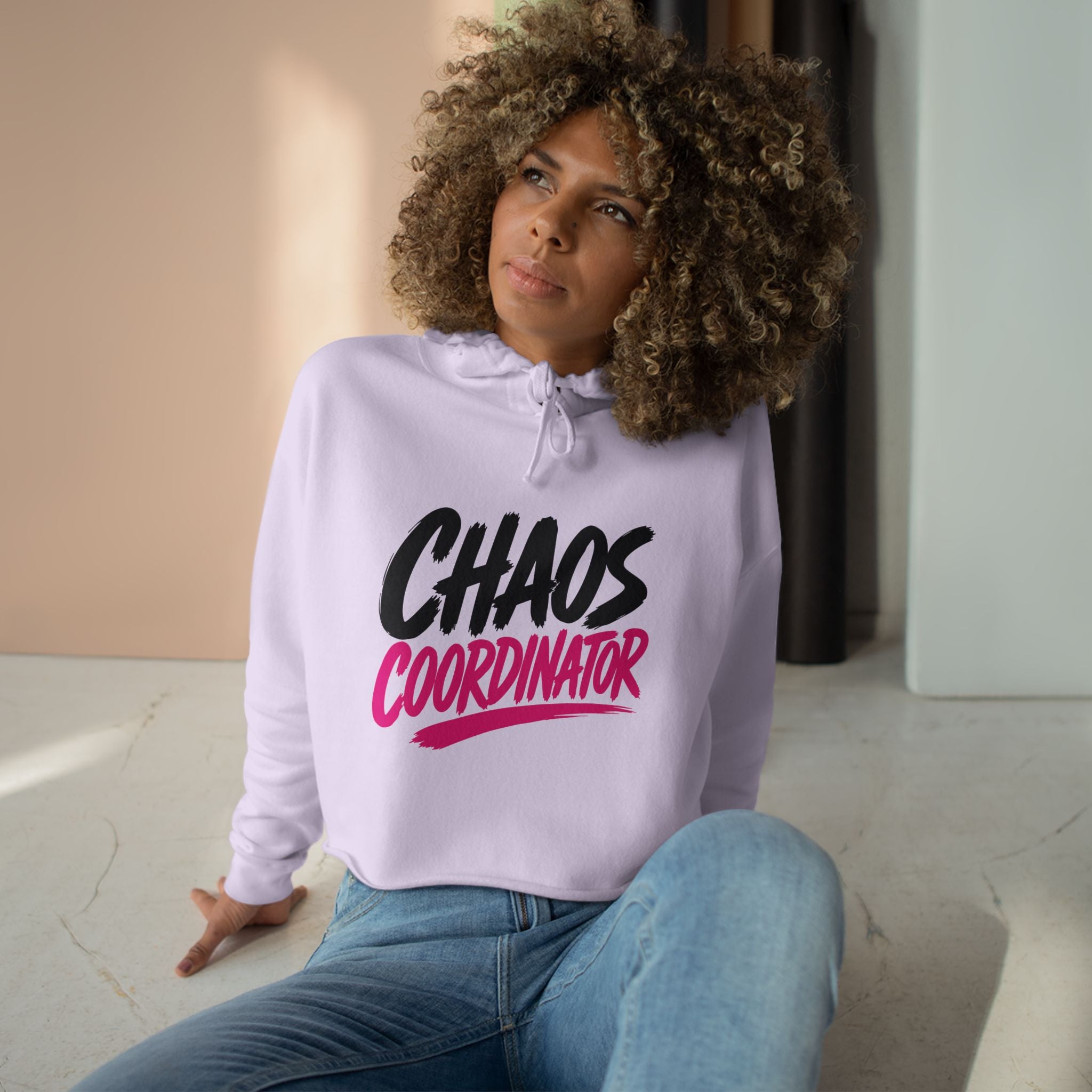 Chaos Coordinator Cropped Hoodie