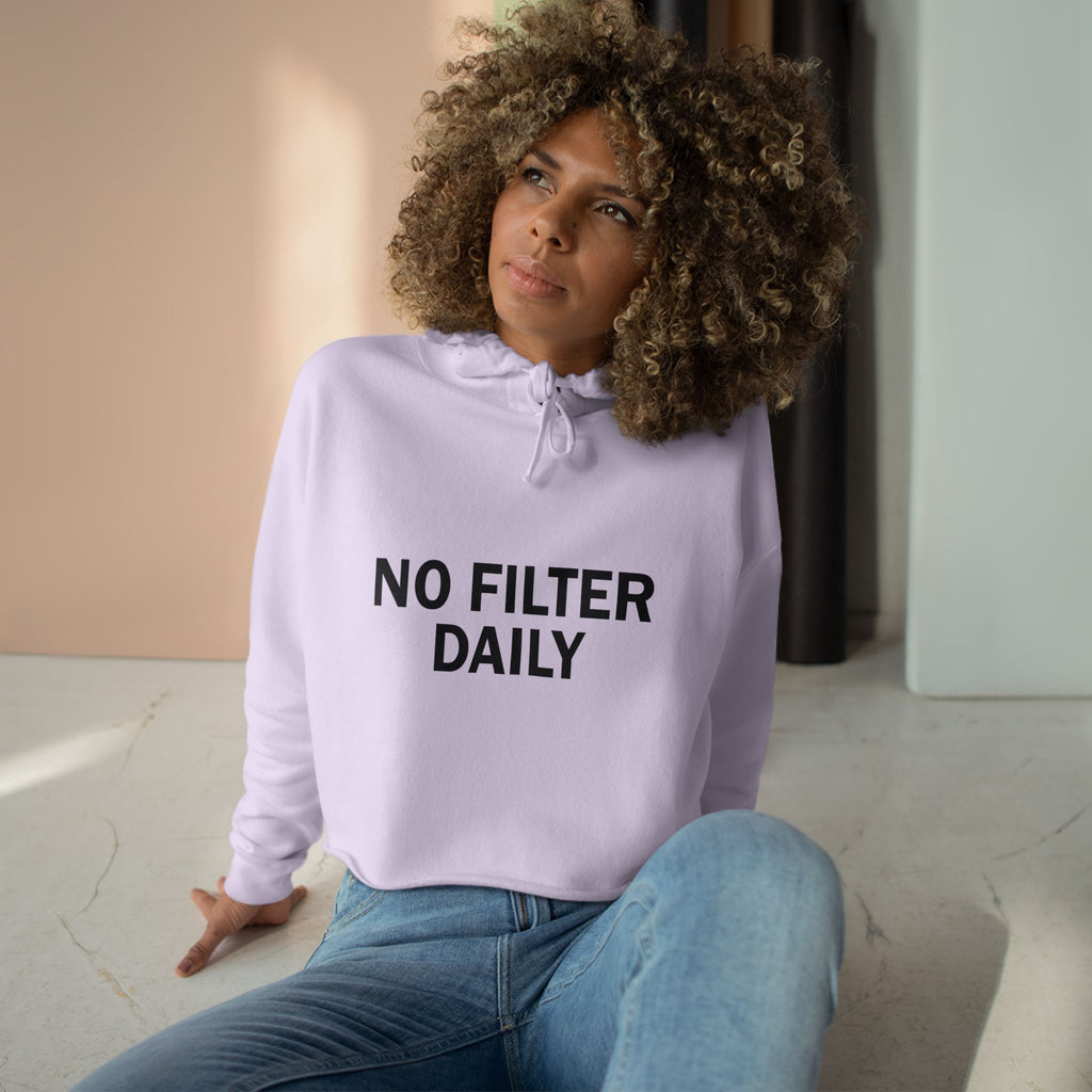 No Filter Daily Cropped Hoodie