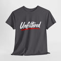Unfiltered Graphic Tee — Bold Script Streetwear T-Shirt