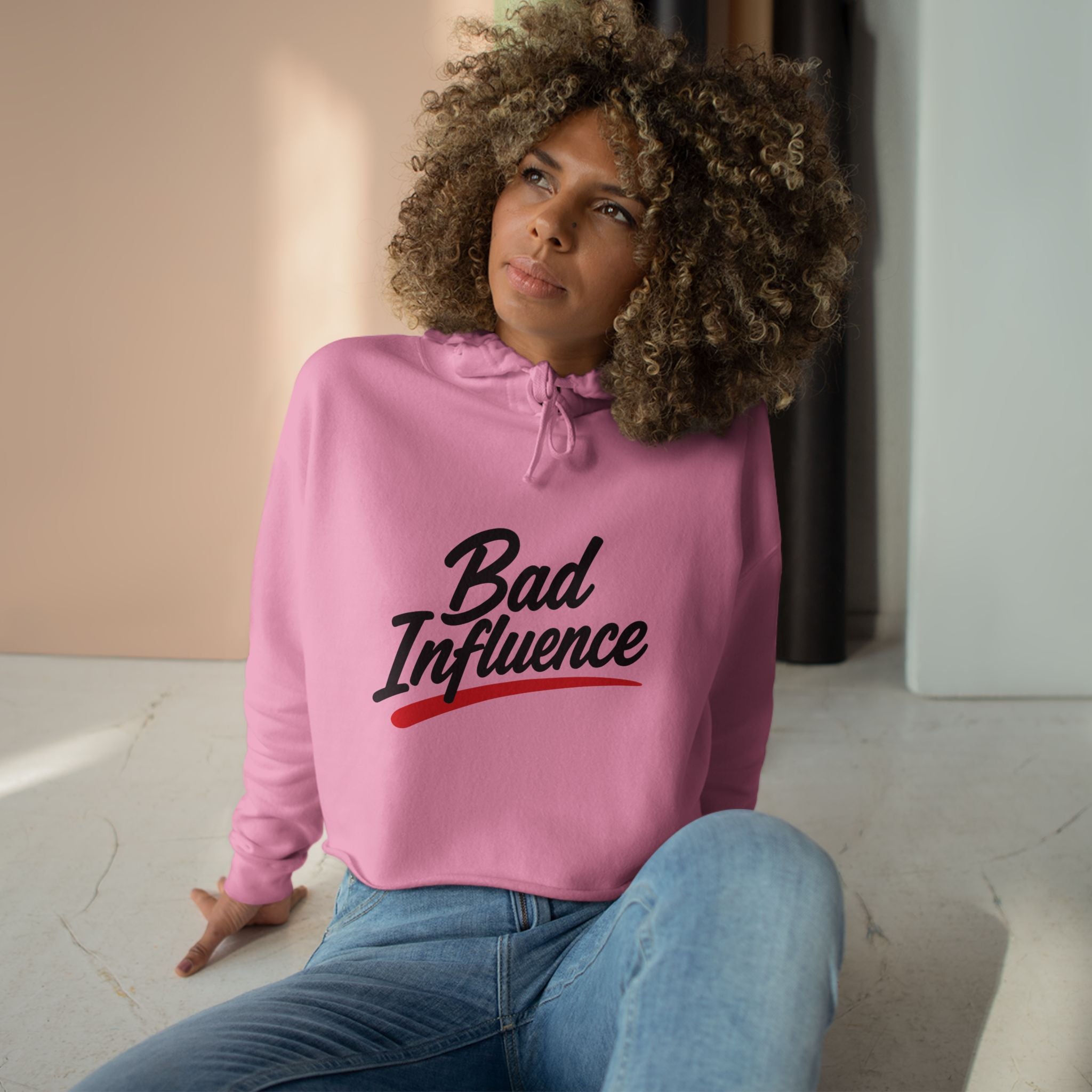 Bad Influence Crop Hoodie