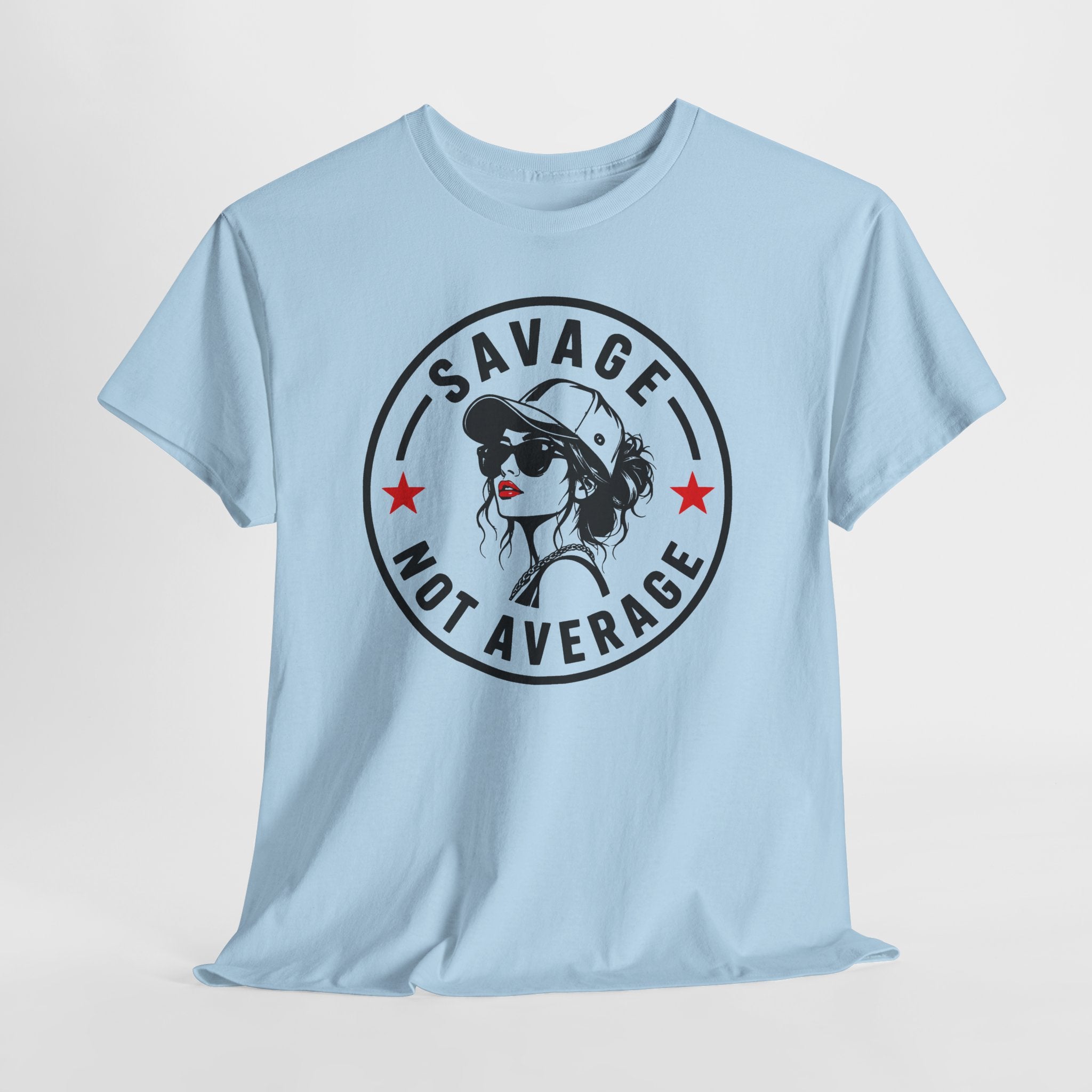 Savage Not Average T-Shirt product view 5 – No Filter Daily