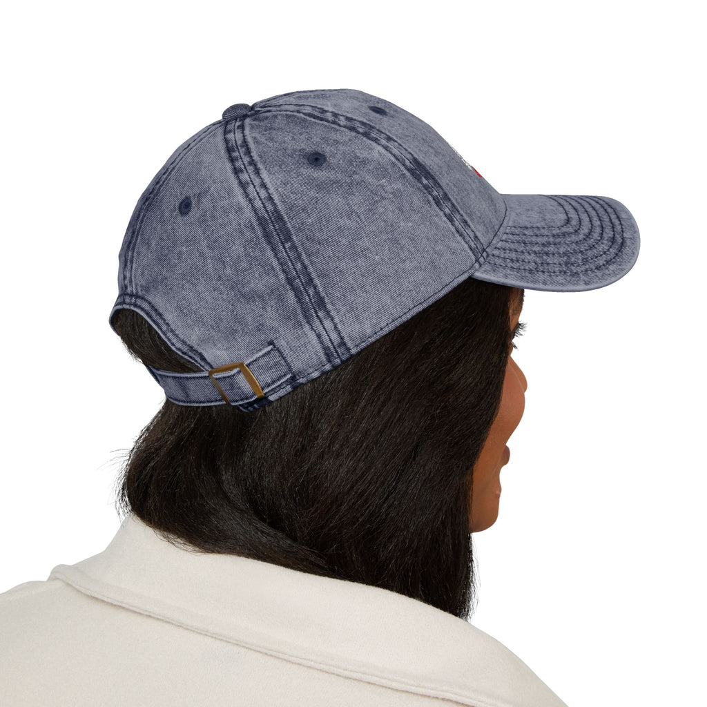Vintage Embroidered Cap — "100% Unapologetic" Distressed Baseball Hat