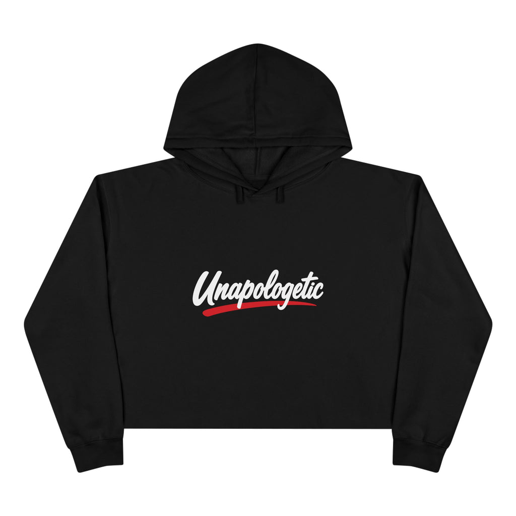Unapologetic Crop Hoodie – Bold Script Cropped Pullover