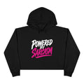 Powered by Sarcasm Crop Hoodie