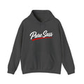 Hoodie — "Pure Sass" Script Logo Pullover