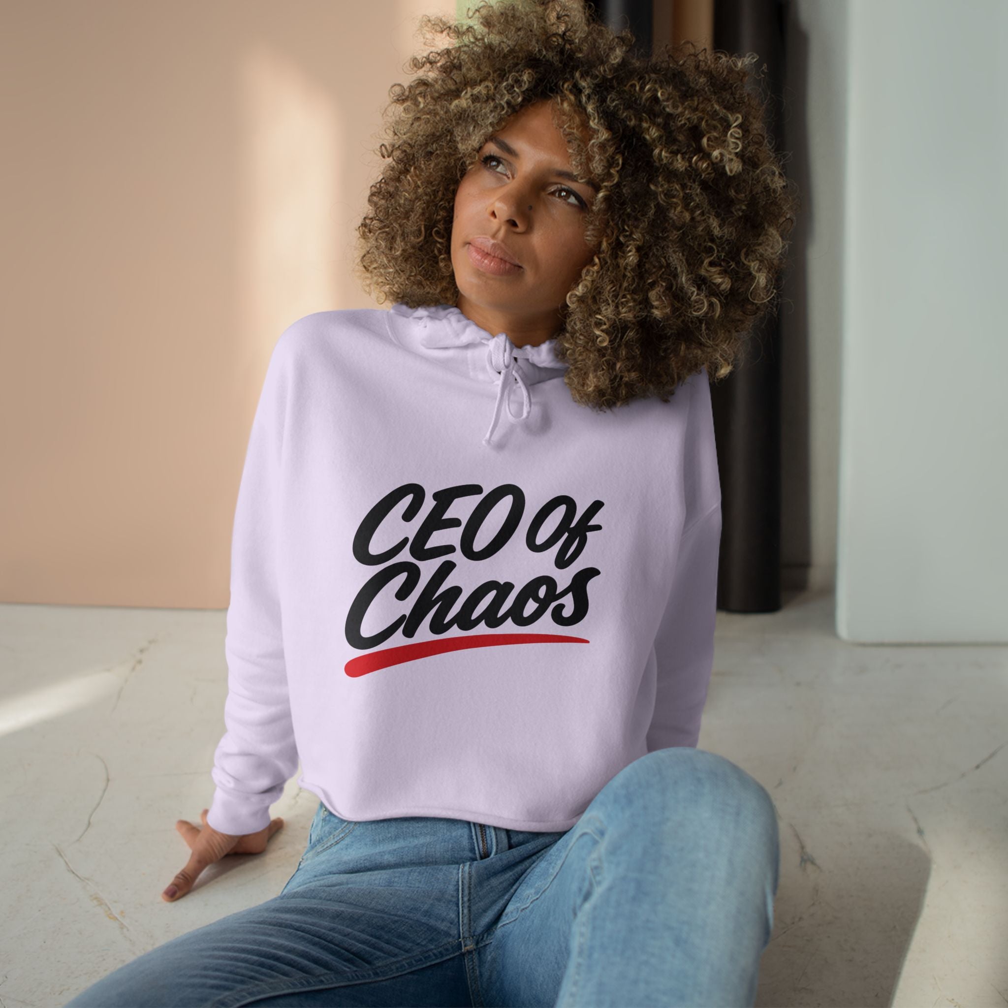 CEO of Chaos Crop Hoodie