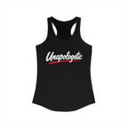 Unapologetic Racerback Tank product view 1 – No Filter Daily