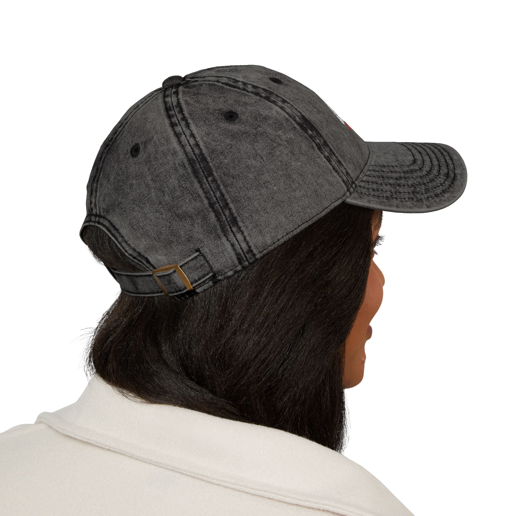 Vintage Embroidered Cap — "100% Unapologetic" Distressed Baseball Hat