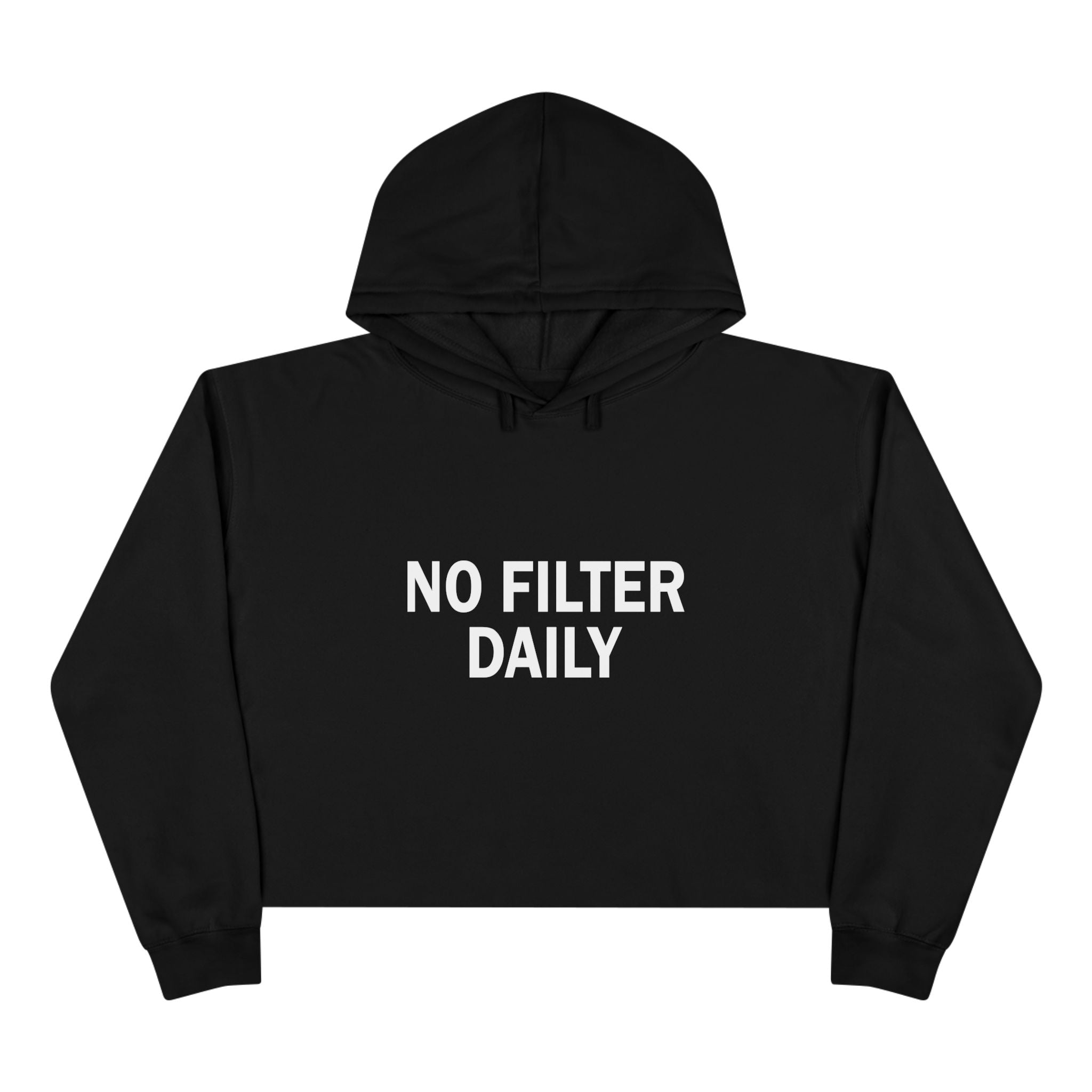 No Filter Daily Cropped Hoodie