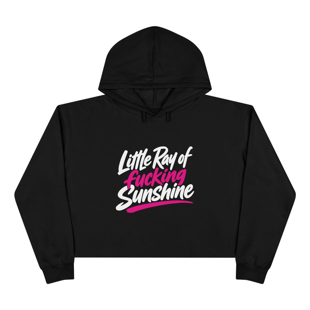 Little Ray of Fucking Sunshine Cropped Hoodie