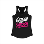 Queen of Sarcasm Racerback Tank product view 1 – No Filter Daily