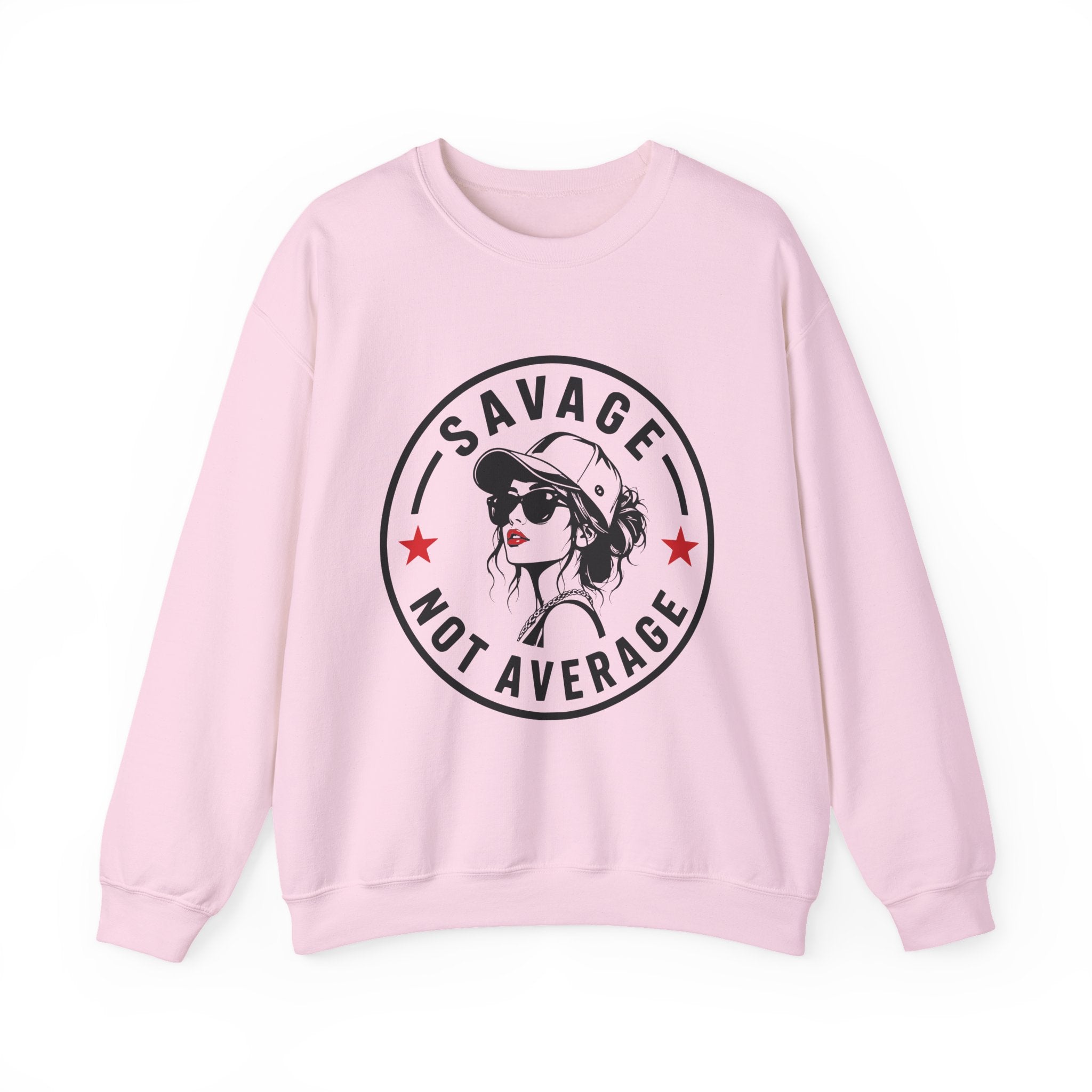 Savage Not Average Crewneck Sweatshirt product view 1 – No Filter Daily