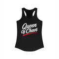 Queen of Chaos Racerback Tank product view 1 – No Filter Daily